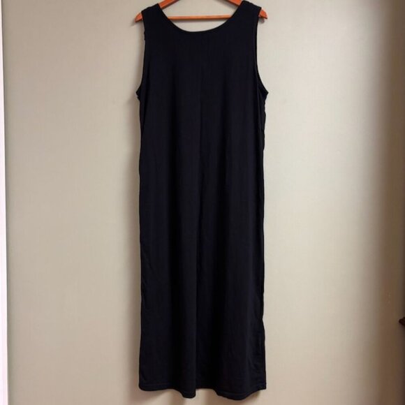 VTG Mariko Designer Collection Womens Dress Size 1XL Dark Floral Lagenlook Boho - Picture 4 of 8